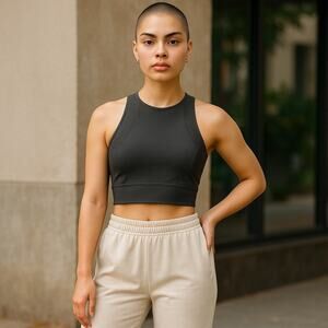 Lululemon Set Challenger Bra High Support size 4 Gray Workoutwear Activwear